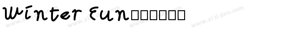 Winter Fun字体转换